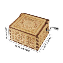 Load image into Gallery viewer, Personalized Hand Crank Music Box for Granddaughter - Mother's Day Gift
