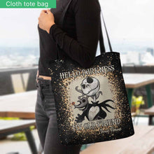 Load image into Gallery viewer, Personalized Nightmare Tote Bag Custom Name Gift for Halloween
