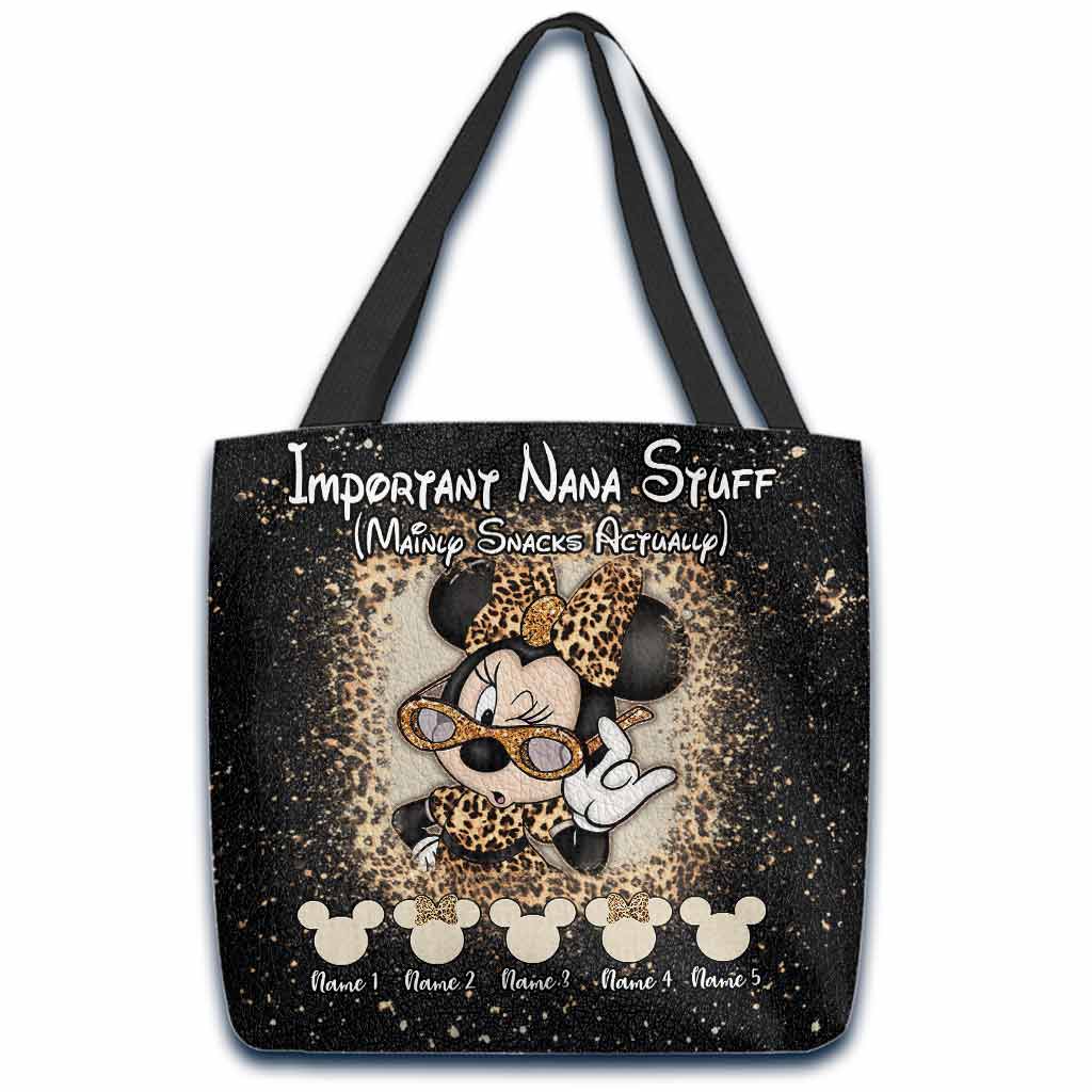 Personalized Grandma Tote Bag Funny Important Nana Stuff Gift