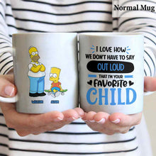 Load image into Gallery viewer, Personalized Favorite Child Mug Custom Name Gift for Dad
