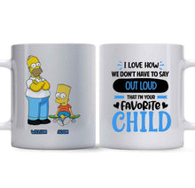 Load image into Gallery viewer, Personalized Favorite Child Mug Custom Name Gift for Dad
