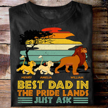 Load image into Gallery viewer, Personalized Best Dad T-Shirt &amp; Hoodie for Father's Day Gift
