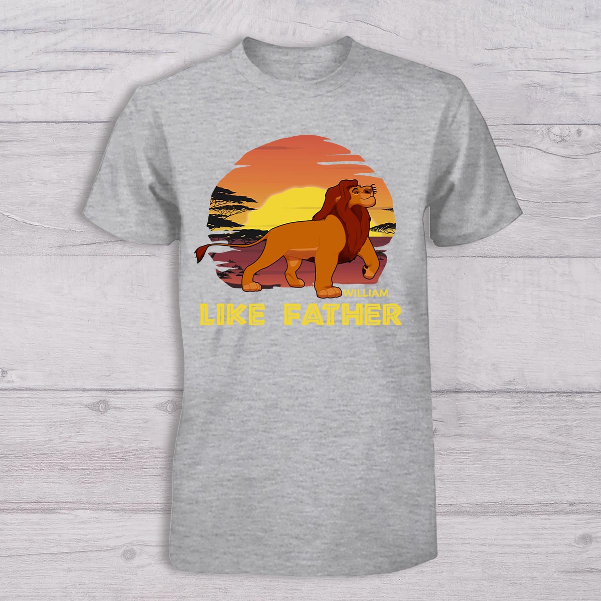 Personalized Father and Baby T-shirt Set Like Father Like Son Gift