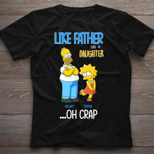 Load image into Gallery viewer, Personalized Father Daughter T-shirt and Hoodie Custom Name Gift
