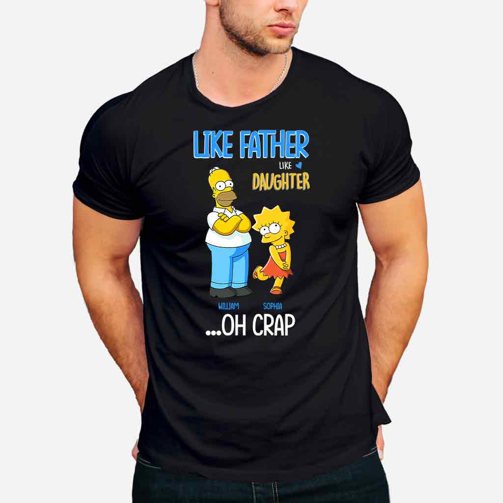 Personalized Father Daughter T-shirt and Hoodie Custom Name Gift