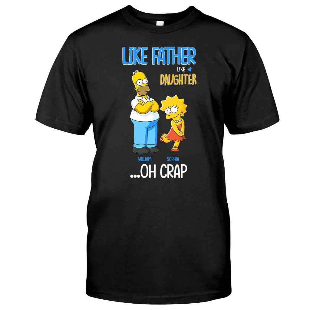 Personalized Father Daughter T-shirt and Hoodie Custom Name Gift