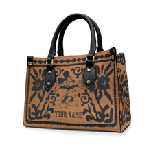 Load image into Gallery viewer, Personalized Leather Handbag with Mouse Ears - Custom Name Gift for Mom
