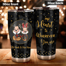 Load image into Gallery viewer, Personalized Mickey Mouse Tumbler Custom Name Gift for Couples
