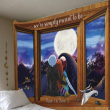 Load image into Gallery viewer, Personalized Nightmare Wall Tapestry Couples Gift for Anniversary
