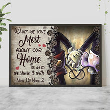 Load image into Gallery viewer, Personalized Home Poster Art Custom Name Gift for Couples
