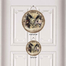 Load image into Gallery viewer, Personalized Round Wood Sign for Couples - Custom Love Decor
