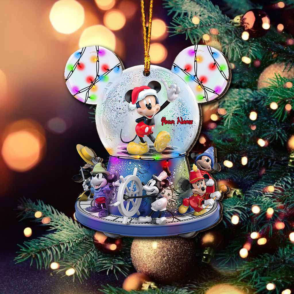 Personalized Mouse Ornament Custom Name Holiday Decoration Gift