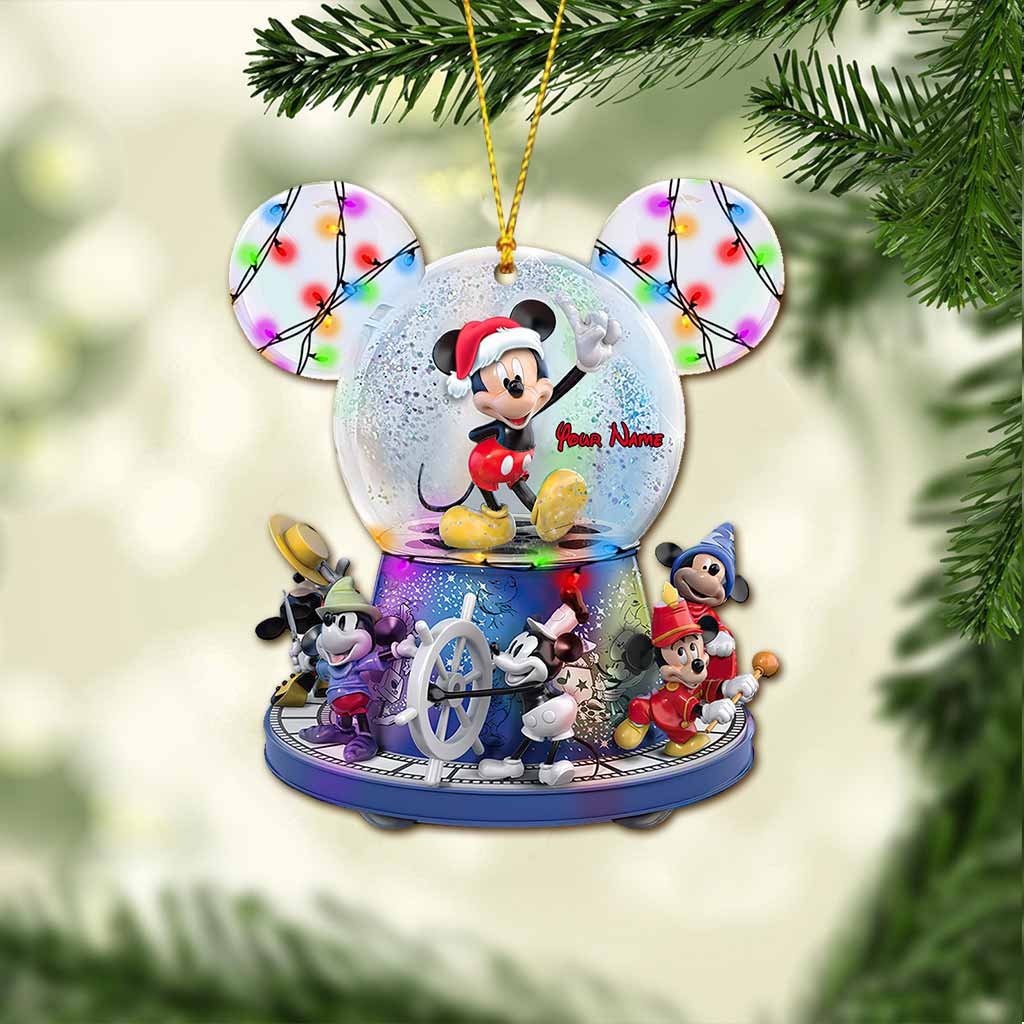 Personalized Mouse Ornament Custom Name Holiday Decoration Gift