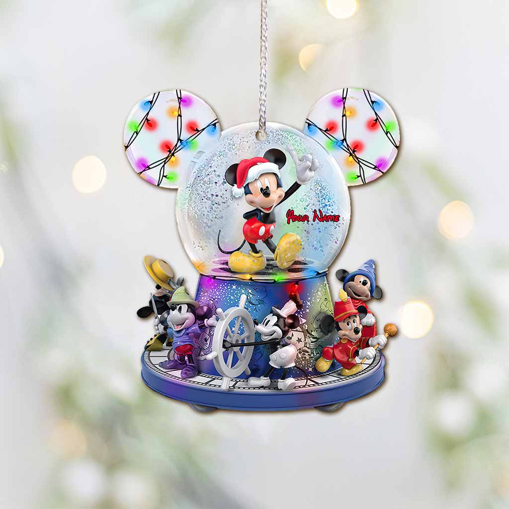 Personalized Mouse Ornament Custom Name Holiday Decoration Gift