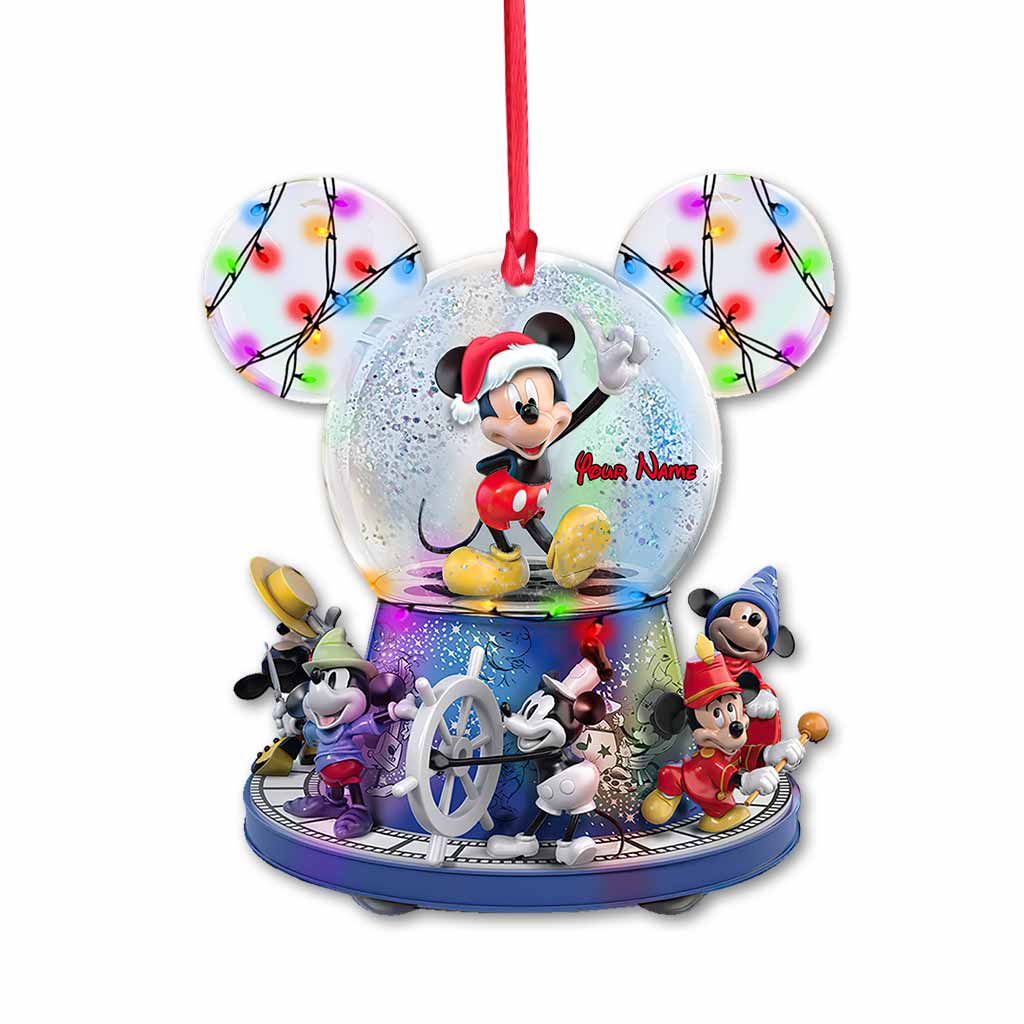 Personalized Mouse Ornament Custom Name Holiday Decoration Gift