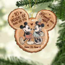 Load image into Gallery viewer, Personalized Christmas Mouse Ornament Custom Name Gift for Couples
