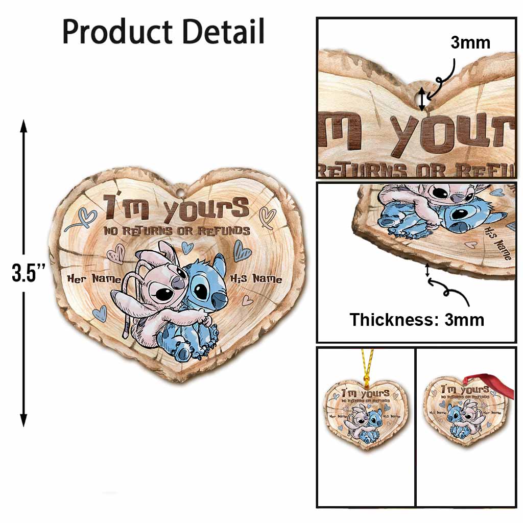 Personalized Christmas Ohana Ornament Custom Names Gift