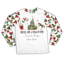 Load image into Gallery viewer, Personalized Christmas Pajama Set with Favorite Things Design for Family
