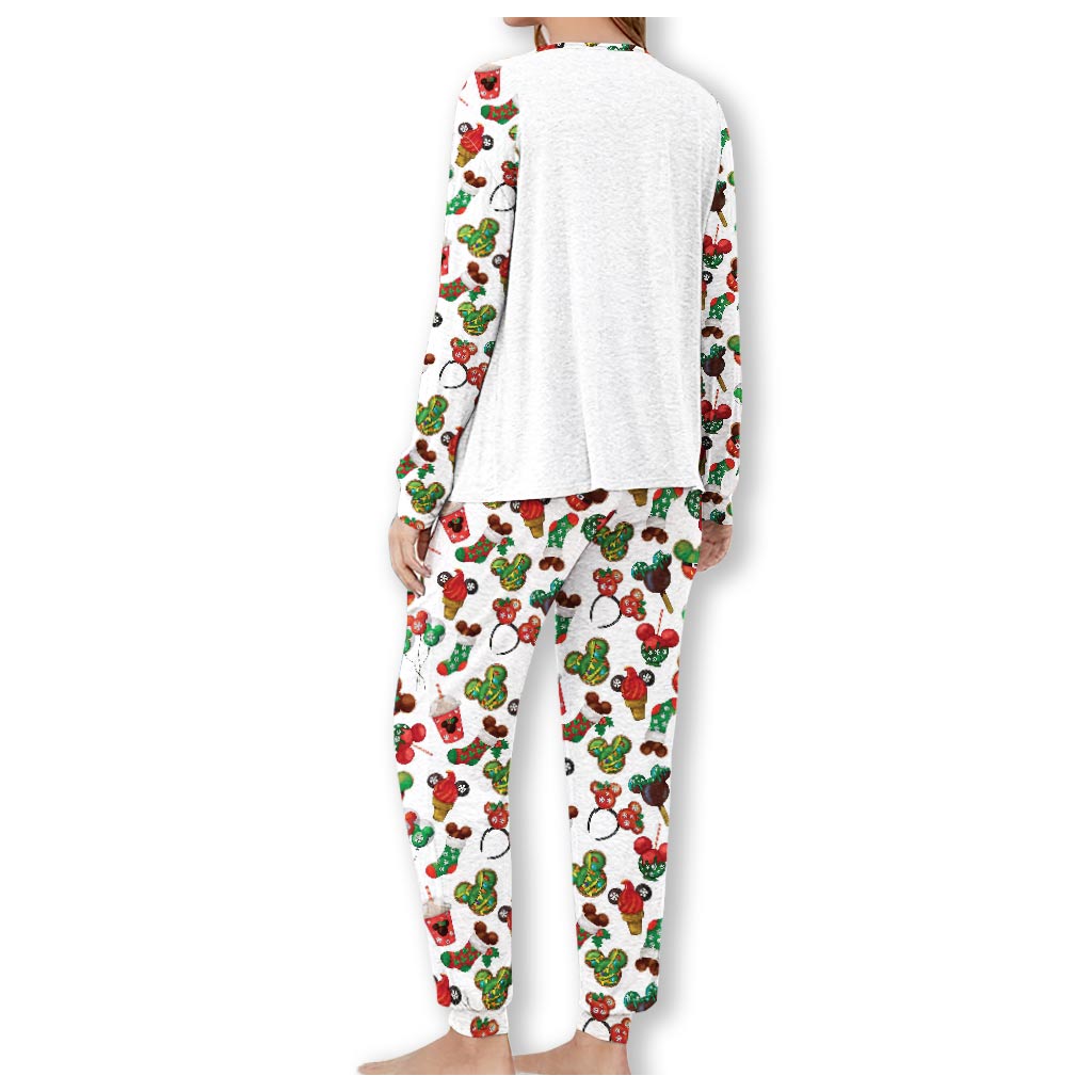Personalized Christmas Pajama Set with Favorite Things Design for Family