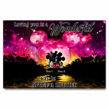 Load image into Gallery viewer, Personalized Couple Canvas Poster Loving You Gift for Anniversary
