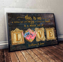 Load image into Gallery viewer, Personalized Ohana Canvas Print Custom Names Couple Gift
