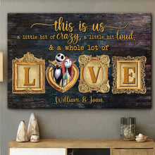 Load image into Gallery viewer, Personalized Nightmare Couple Canvas Art with Names Gift

