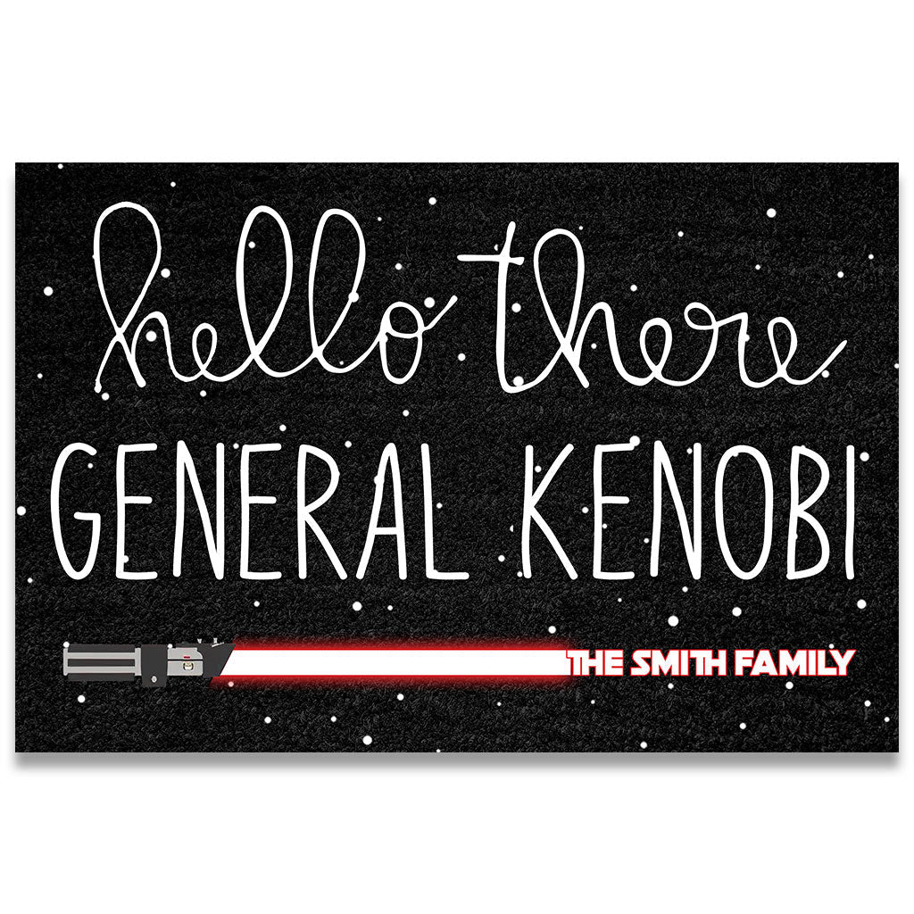 Personalized Star Wars Doormat Custom Name Gift for Fans