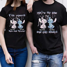 Load image into Gallery viewer, Personalized Ohana Couples T-shirt &amp; Hoodie Gift Set
