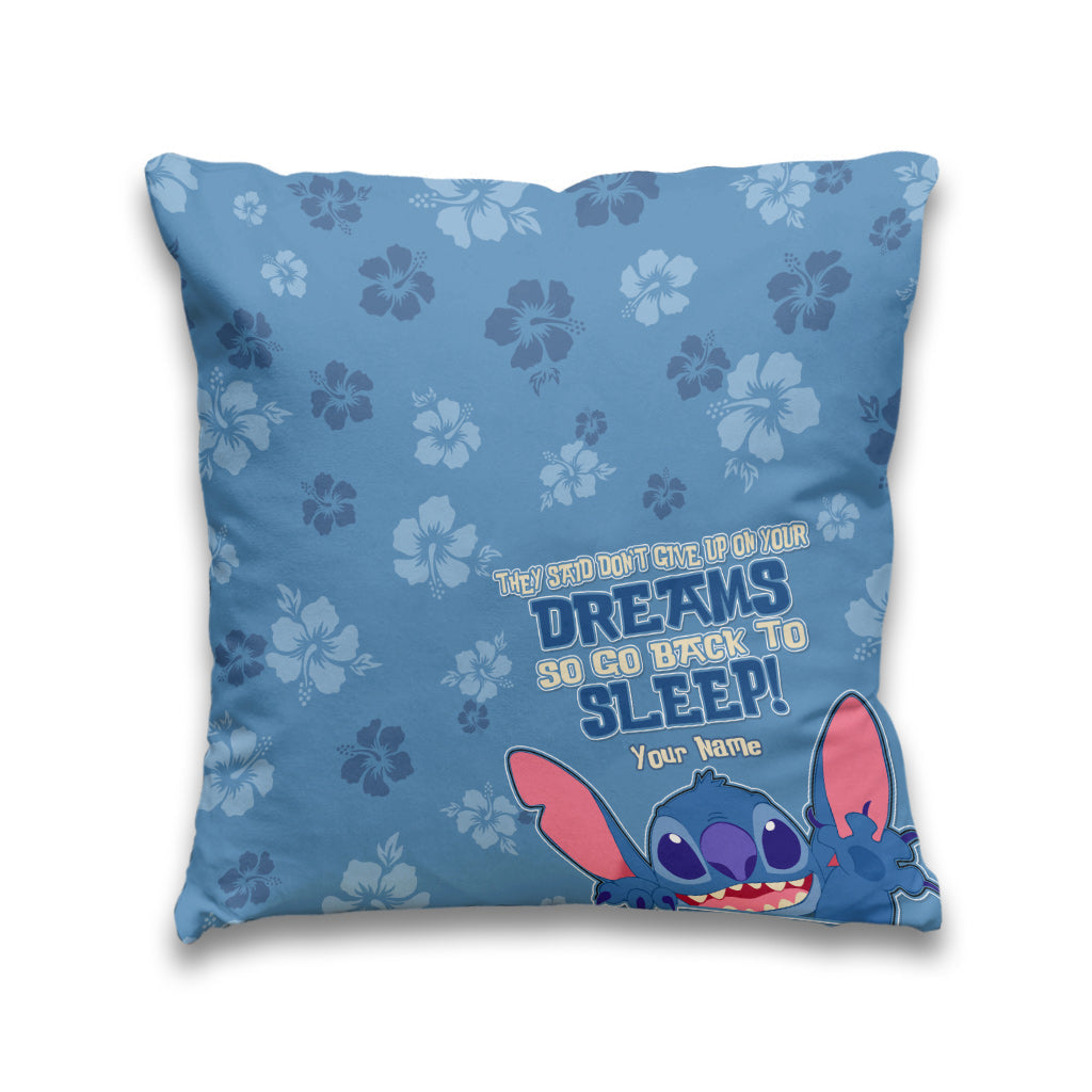 Personalized Ohana Throw Pillow with Custom Name Gift for Home