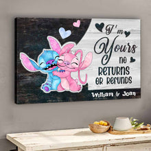 Load image into Gallery viewer, Personalized Ohana Canvas Poster Unique Couple Gift
