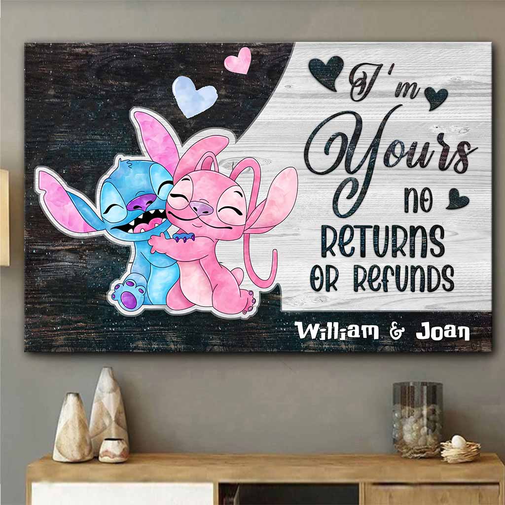 Personalized Ohana Canvas Poster Unique Couple Gift