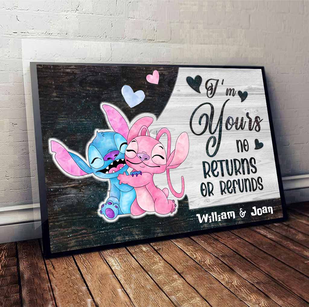 Personalized Ohana Canvas Poster Unique Couple Gift