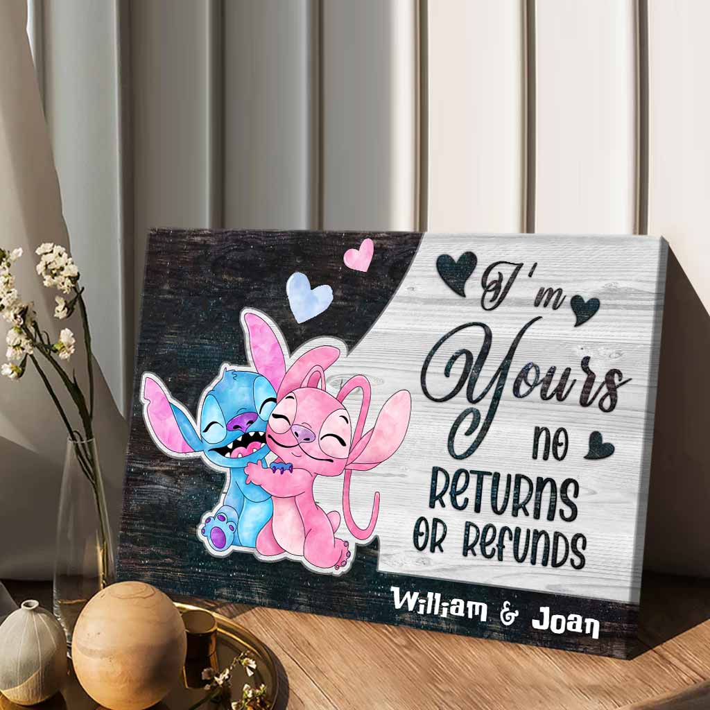 Personalized Ohana Canvas Poster Unique Couple Gift