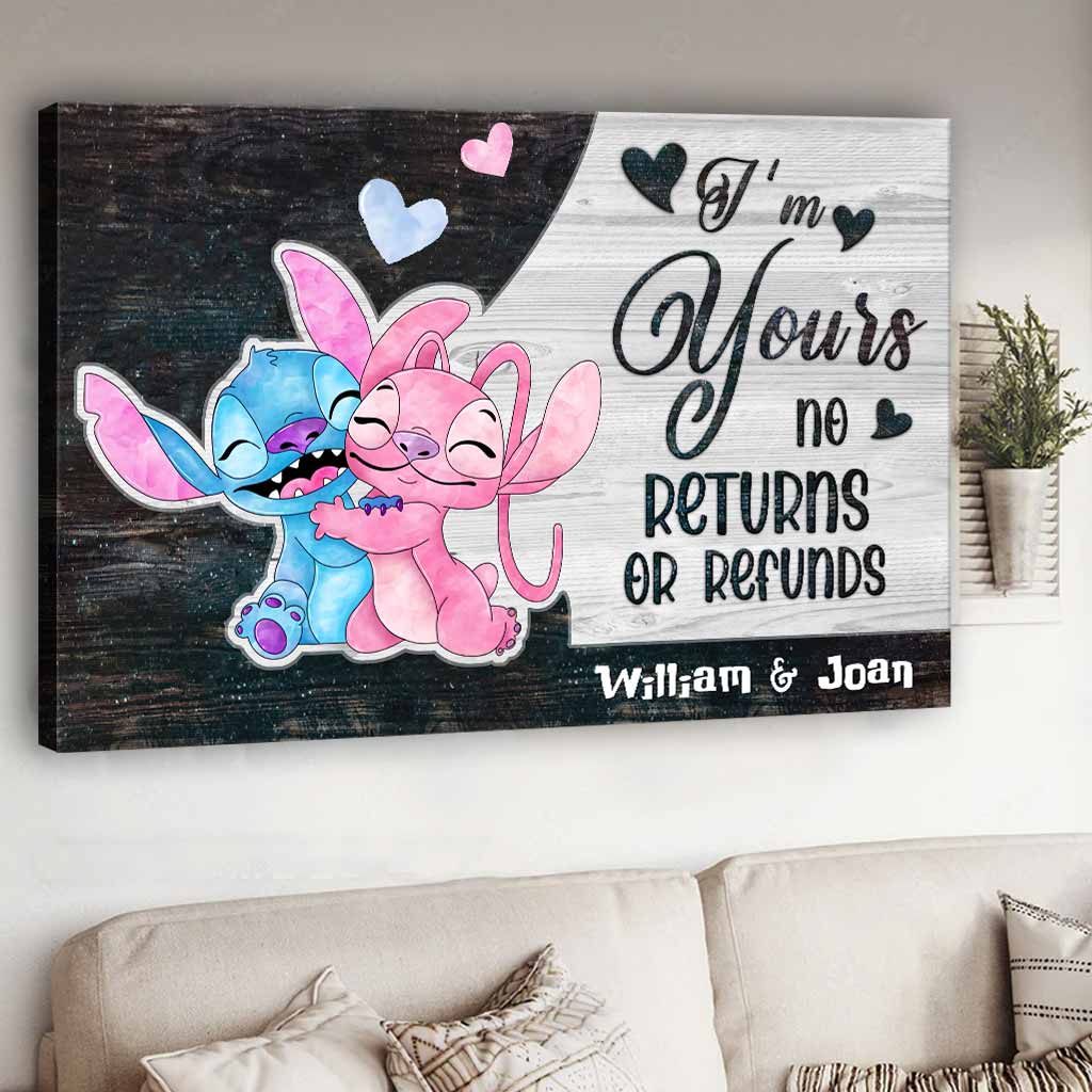 Personalized Ohana Canvas Poster Unique Couple Gift