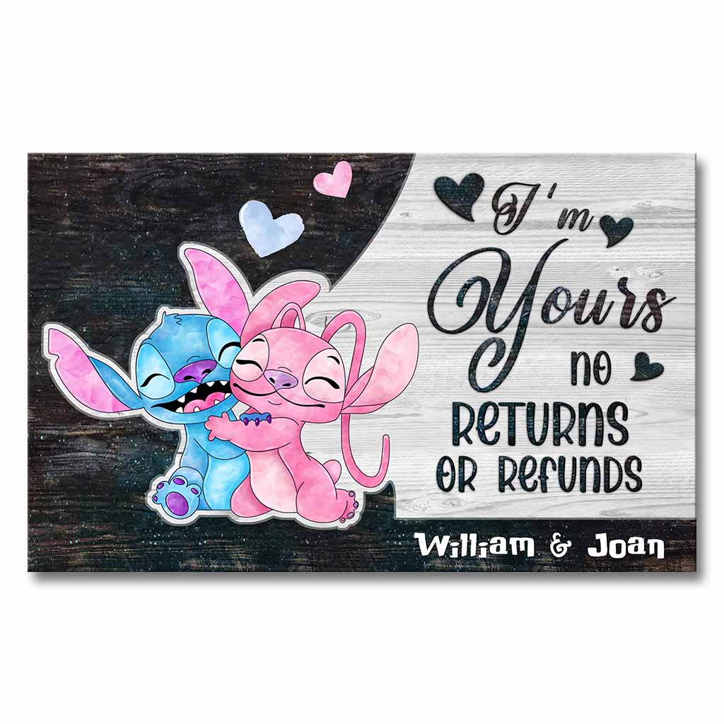 Personalized Ohana Canvas Poster Unique Couple Gift