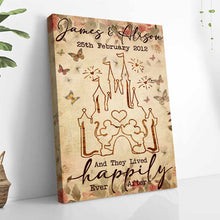 Load image into Gallery viewer, Personalized Wedding Anniversary Mouse Poster Custom Couple Gift
