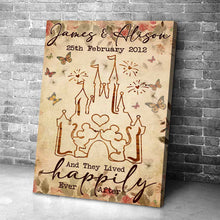 Load image into Gallery viewer, Personalized Wedding Anniversary Mouse Poster Custom Couple Gift
