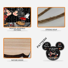 Load image into Gallery viewer, Personalized Mickey Mouse Wood Sign Custom Name Gift for Couple Anniversary
