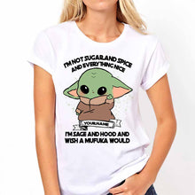 Load image into Gallery viewer, Personalized Sage and Hood T-shirt for Birthdays, Christmas
