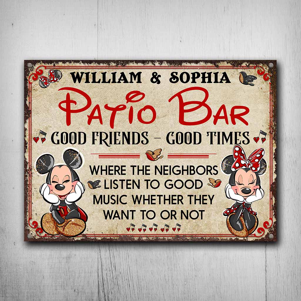 Personalized Rectangle Metal Sign for Backyard Decor Gift
