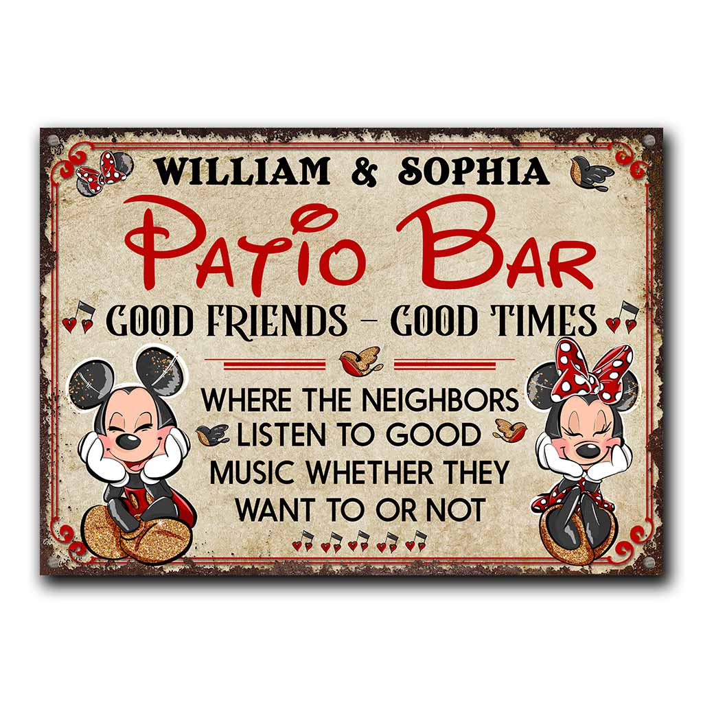 Personalized Rectangle Metal Sign for Backyard Decor Gift