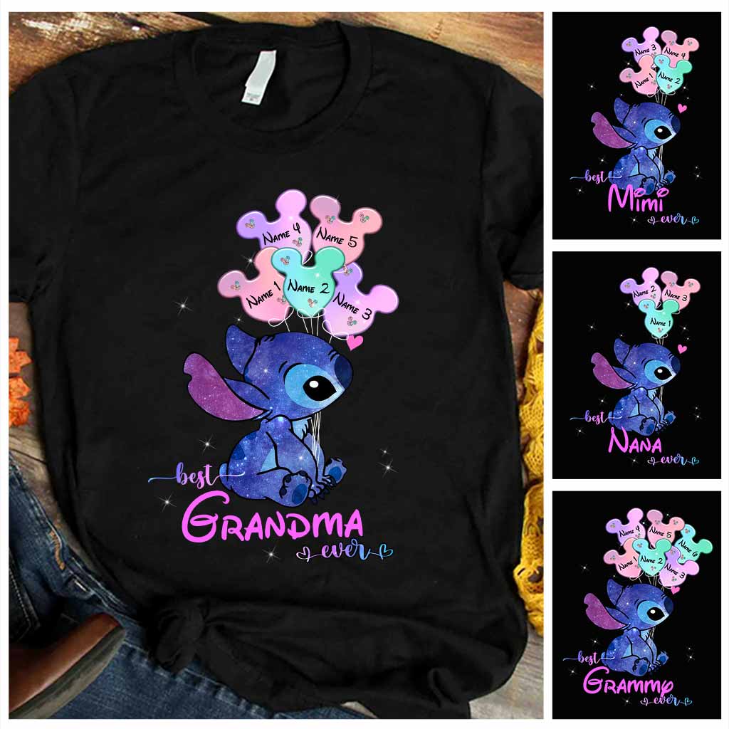 Personalized Best Grandma Ever T-shirt & Hoodie with Names for Mother's Day