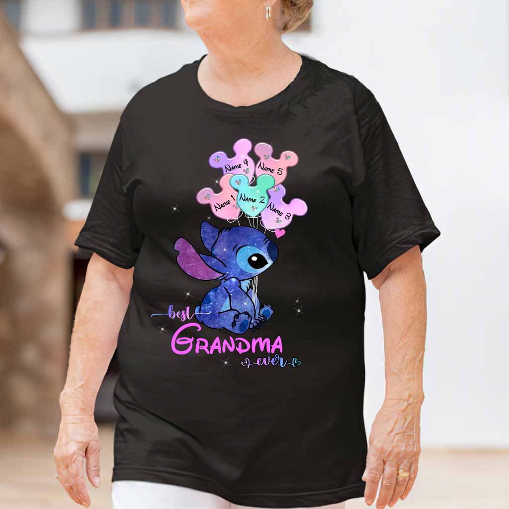 Personalized Best Grandma Ever T-shirt & Hoodie with Names for Mother's Day