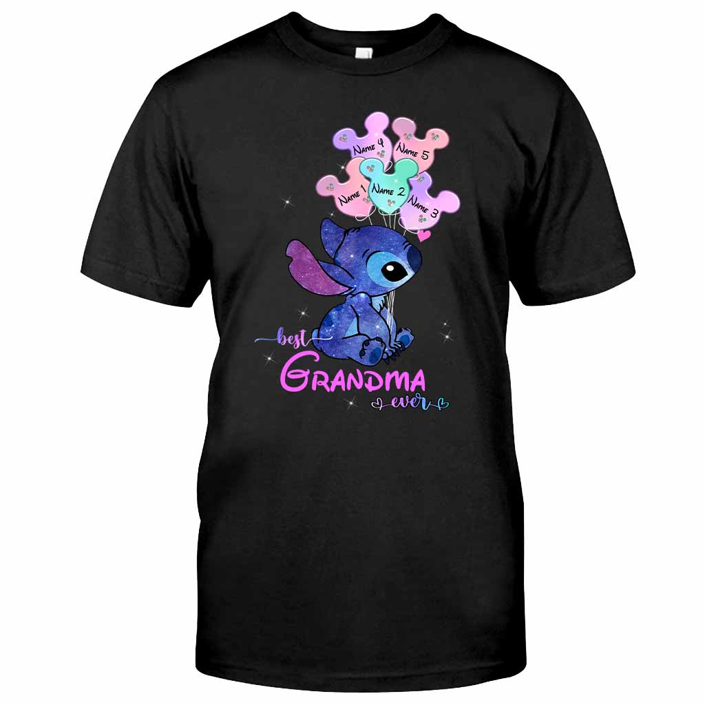 Personalized Best Grandma Ever T-shirt & Hoodie with Names for Mother's Day