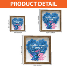 Load image into Gallery viewer, Personalized Ohana Flower Shadow Box Custom Name Gift for Anniversary
