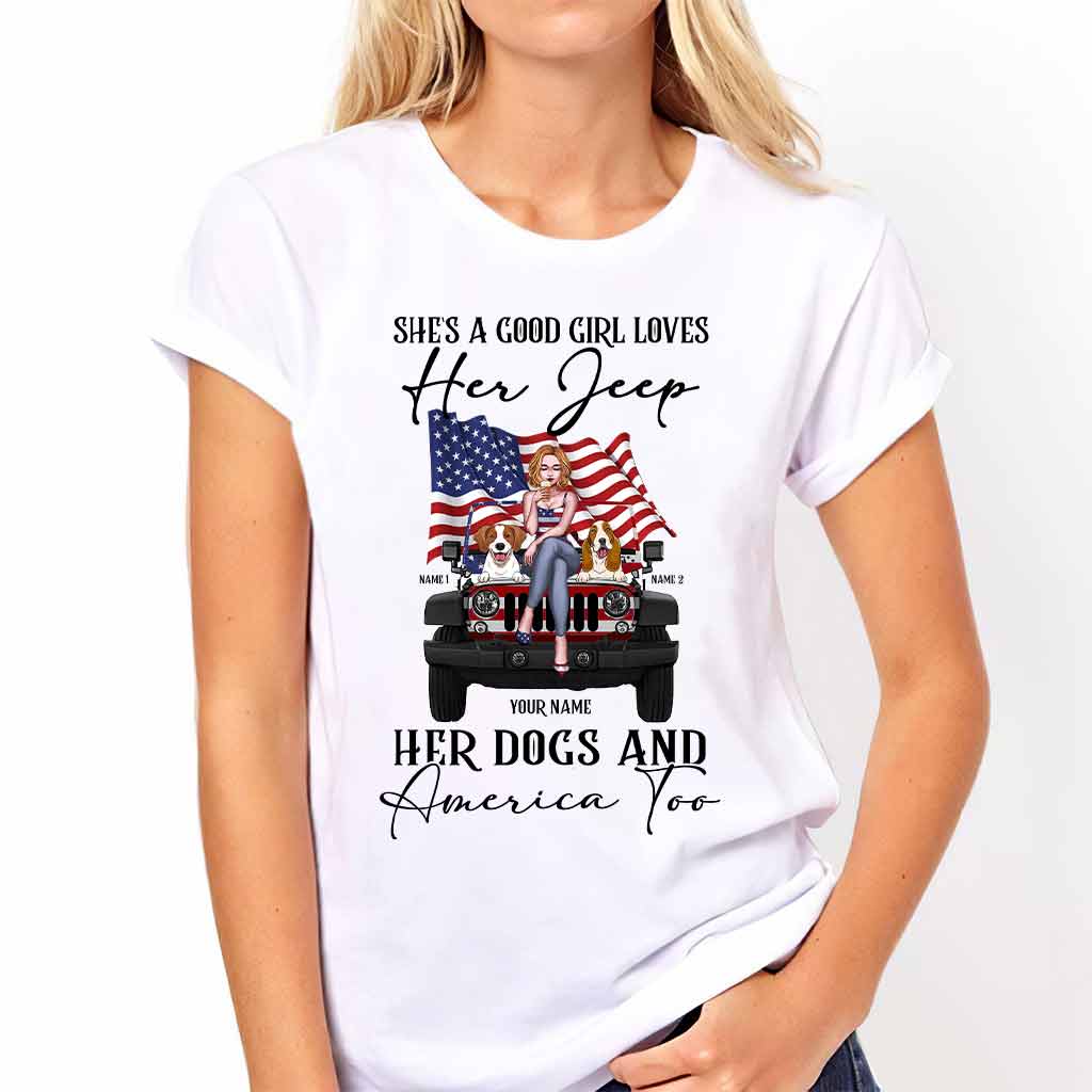 Personalized Independence Day T-Shirt & Hoodie with Names for Jeep Lovers