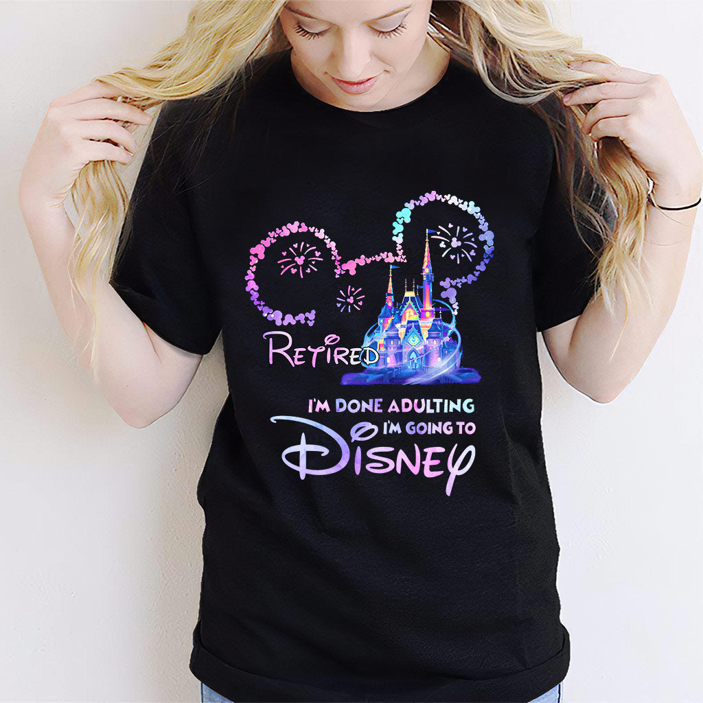 Personalized I'm Done Adulting T-shirt & Hoodie Gift for Disney Lovers