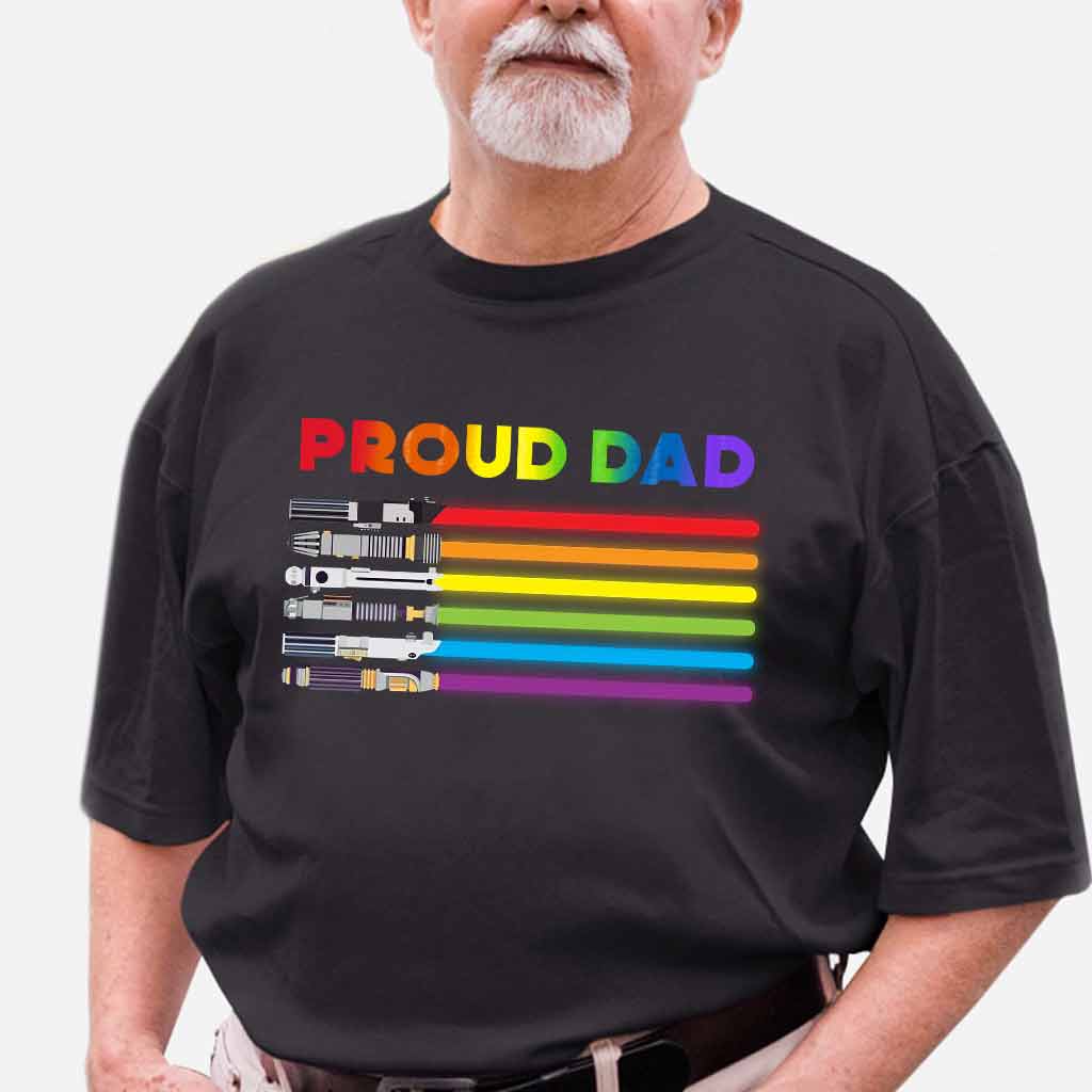 Personalized Proud Dad LGBT Support T-shirt & Hoodie Gift