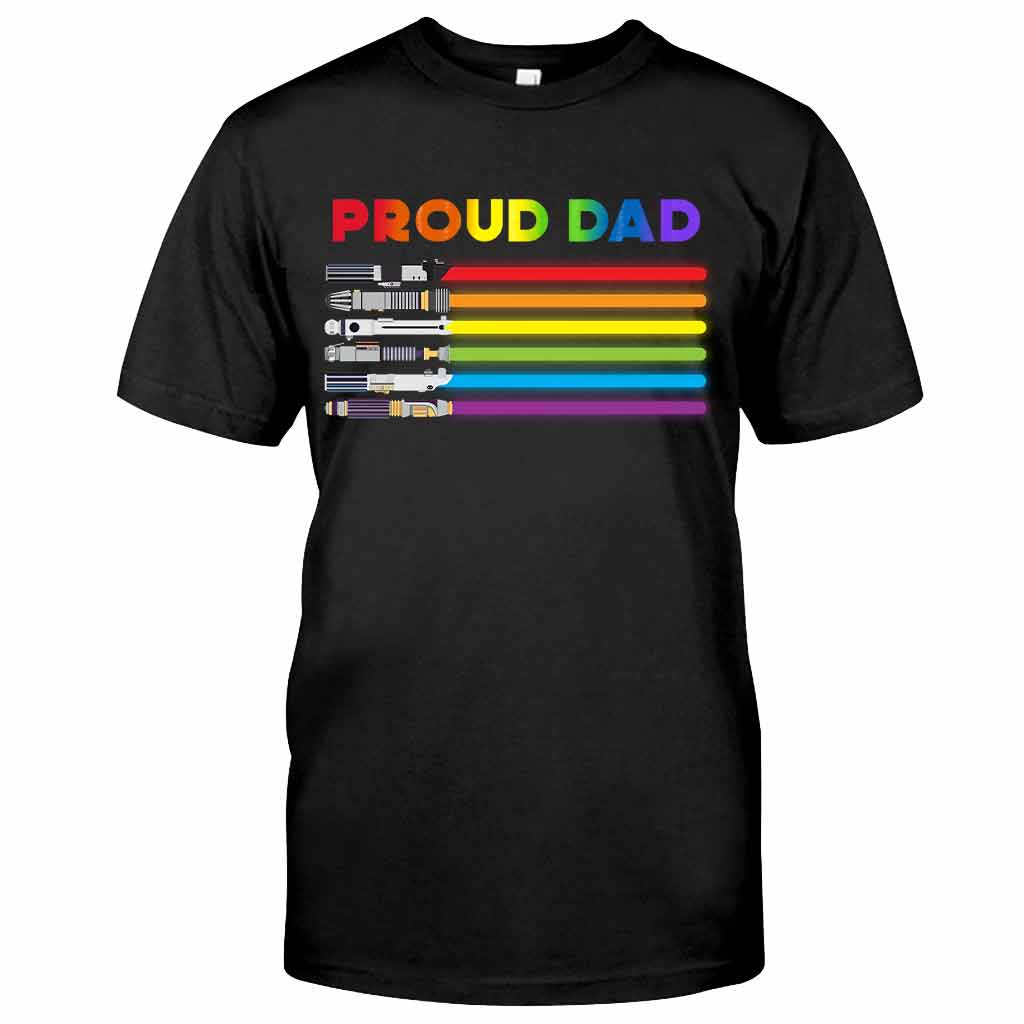 Personalized Proud Dad LGBT Support T-shirt & Hoodie Gift