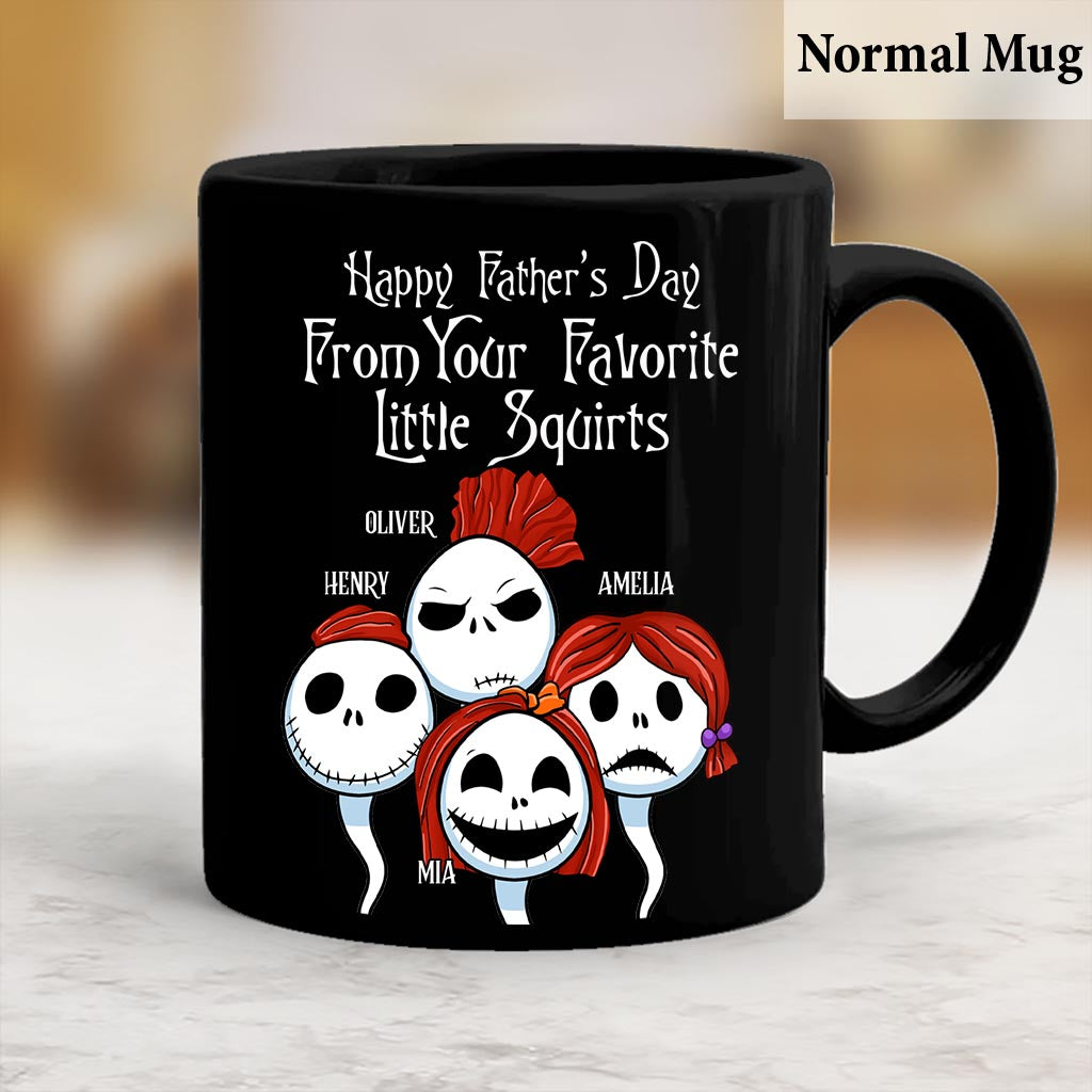 Personalized Halloween Mug Gift for Dad from Kids | Custom Name